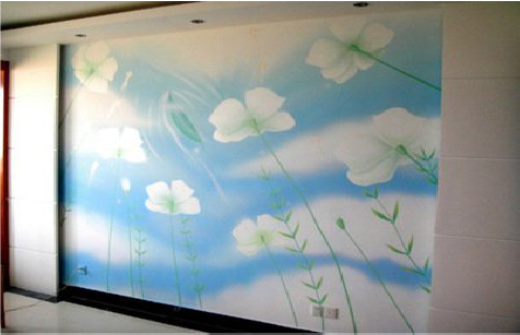 贡山画墙绘怎么画好白云的蓬松感？