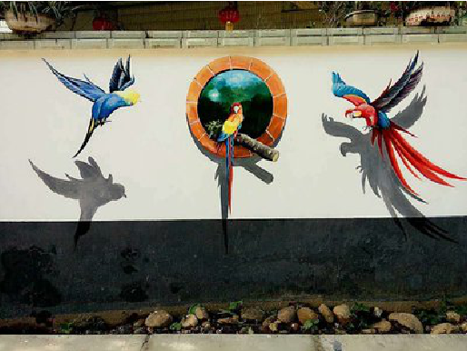 贡山视觉错位-3D墙绘设计