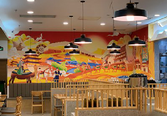 贡山商业空间彩绘介绍。